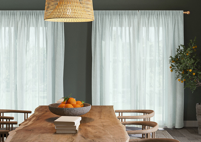 Livorno Voile, Pale Duck Egg - Made to Measure Curtains - Image 7